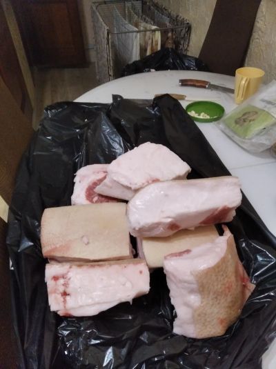 Лот: 24611149. Фото: 1. Сало свежее домашнее. Другое (продукты)