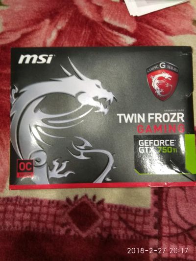 Лот: 11103110. Фото: 1. Видеокарта MSI GTX750ti. Видеокарты