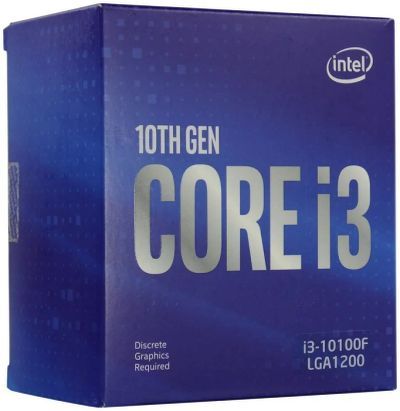 Лот: 18866538. Фото: 1. Процессор 1200 Intel Core i3 10100F... Процессоры