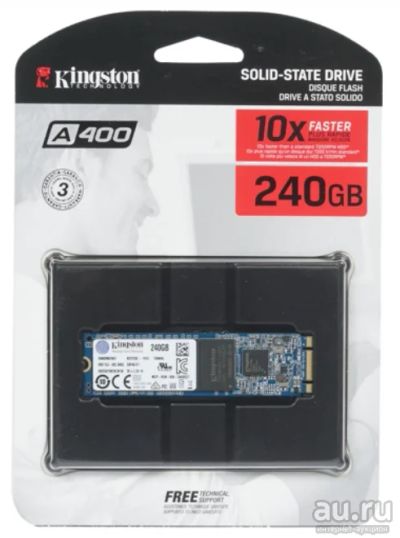 Лот: 18374356. Фото: 1. SSD M.2 SATA 240Gb Kingston Tray. SSD-накопители