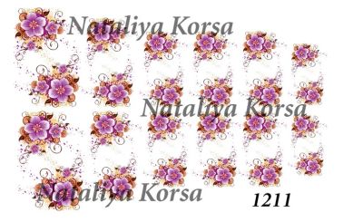 Лот: 6556029. Фото: 1. Стикеры водные (слайдер-дизайн... Украшения, дизайн ногтей