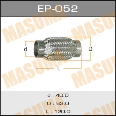 Лот: 18607323. Фото: 1. Гофра глушителя masuma 40x120... Выхлопная система