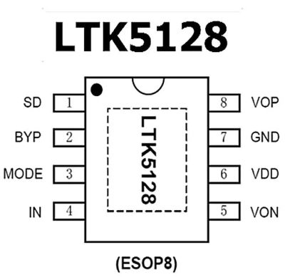 Лот: 25374301. Фото: 1. Микросхема LTK5128, LTK5128D усилитель... Микросхемы