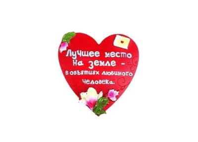 Лот: 17317933. Фото: 1. Магнит полистоун "Лучшее место... Магниты сувенирные