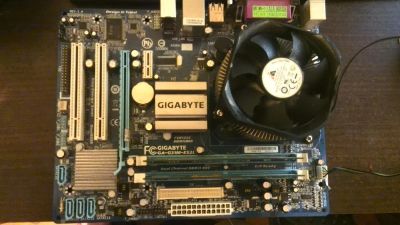 Лот: 3749079. Фото: 1. мат. плата ga-g31m-es2l + core2duo... Материнские платы