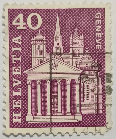 Лот: 25278289. Фото: 1. Марка_Швейцария, 40 Ct-Швейцарский... Марки