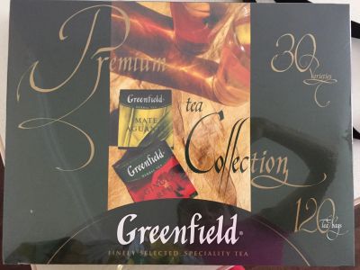 Лот: 12139107. Фото: 1. Чай Greenfield 120 пакетиков ассорти. Чай, кофе, какао