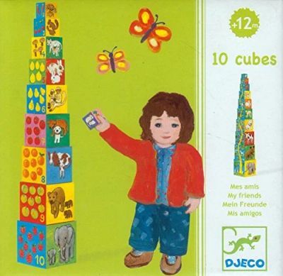 Лот: 9176091. Фото: 1. Кубики-пирамида Мои друзья, Djeco. Развивающие