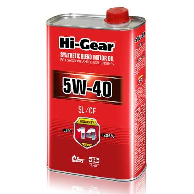 Лот: 9453920. Фото: 1. Моторное масло Hi-Gear SAE 5W-40... Масла, жидкости