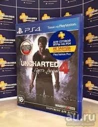 Лот: 9012652. Фото: 1. Uncharted 4 для PS4 оригинальный... Игры для консолей