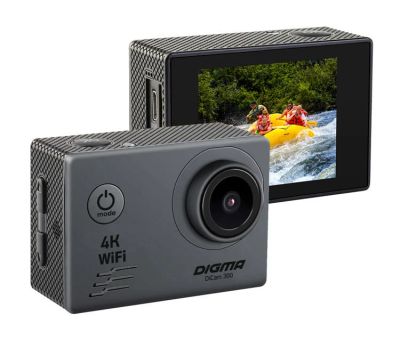 Лот: 16298967. Фото: 1. Экшн-камера Digma DiCam 300 серый. Экшн камеры