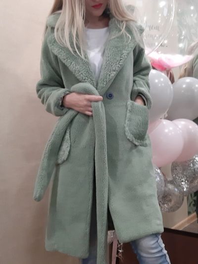 Лот: 16531140. Фото: 1. Пальто в стилеTeddy. Верхняя одежда