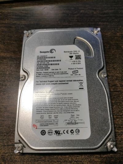 Лот: 18373729. Фото: 1. Seagate Barracuda 160Gb (9RA5SD7P... Жёсткие диски (HDD)