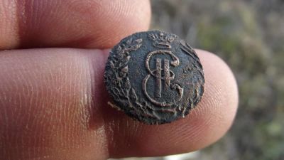Лот: 11360307. Фото: 1. Отличная сибирская полушка 1773... Россия до 1917 года