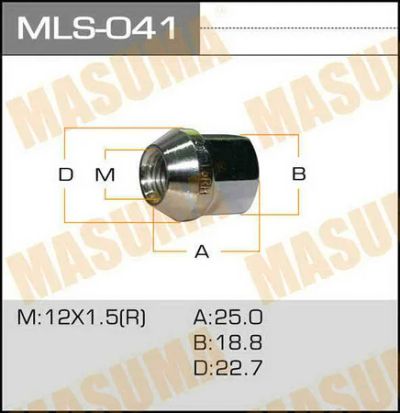 Лот: 18581809. Фото: 1. Гайки masuma 12x1.5 MLS-041. Ходовая, подвеска, рулевое управление