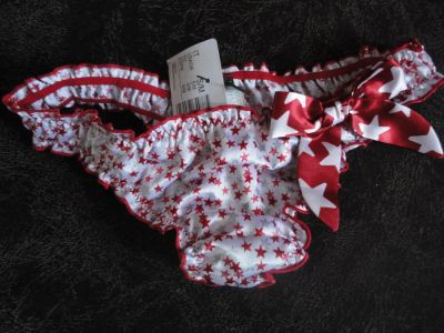 Лот: 6336354. Фото: 1. Праздничные трусы-стринги S/M... Нижнее бельё