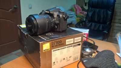 Лот: 8895531. Фото: 1. Nikon d7100 KIT Nikkor 18-105G... Цифровые зеркальные