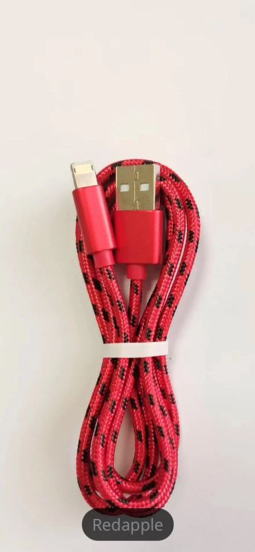 Лот: 19174139. Фото: 1. Кабель lightning iPhone Red. Дата-кабели, переходники