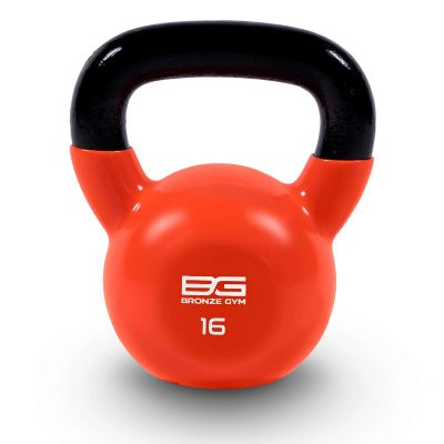 Лот: 23326282. Фото: 1. Гиря в ПВХ 16 кг Bronze Gym BGKBV16. Гири