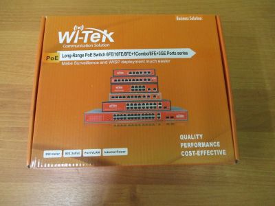 Лот: 14625421. Фото: 1. PoE switch (коммутатор) WiTek... Видеонаблюдение