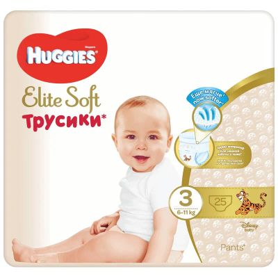 Лот: 23733468. Фото: 1. Huggies Элит Софт Подгузники-трусики... Лекарства