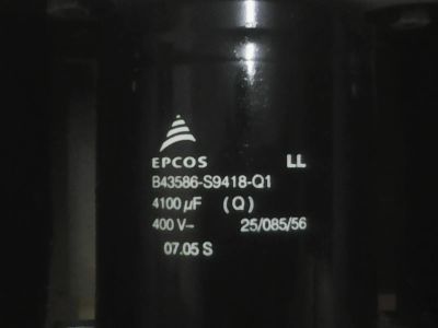 Лот: 11590229. Фото: 1. конденсаторы epcos 4100 mF, 400V-. Конденсаторы