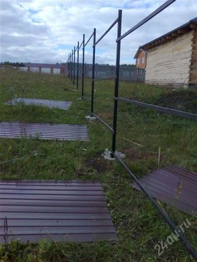 Лот: 2892174. Фото: 1. Забор (профлист, дерево, кирпич... Ворота, заборы, шлагбаумы
