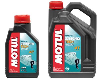 Лот: 20938695. Фото: 1. MOTUL Outboard TECH 4T 10w40 1... Масла, жидкости