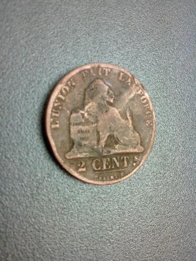 Лот: 7937867. Фото: 1. 2 цента 1863 год S Бельгия. Европа