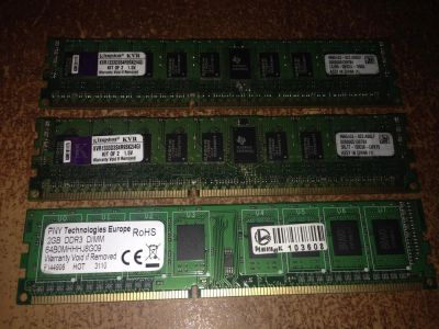 Лот: 11079572. Фото: 1. Нерабочая DDR3-2Gb 3 планки. Оперативная память