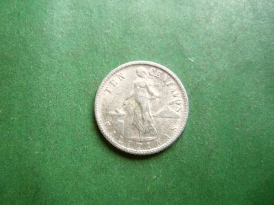 Лот: 25318689. Фото: 1. 10 сентаво 1945 года, Филиппины... Азия
