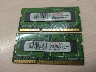 Лот: 18880232. Фото: 1. Память DDR3L-1600 2x4Гб. Оперативная память