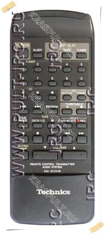 Лот: 16105480. Фото: 1. Пульт TECHNICS RAK-SC304W. Пульты ДУ