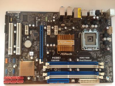 Лот: 11098295. Фото: 1. ASRock P43DE3 / lga775/ 4*DDR3... Материнские платы