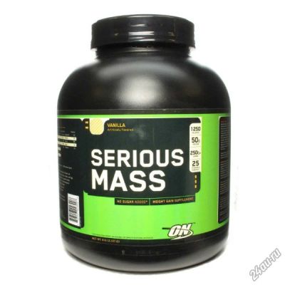 Лот: 4495154. Фото: 1. Гейнер Serious Mass от Optimum... Спортивное питание, витамины