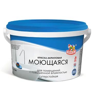 Лот: 12943207. Фото: 1. Краска Olecolor ВДК моющаяся 1... Краски, лаки, растворитель