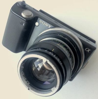 Лот: 9769708. Фото: 1. Sony Alpha NEX-5 и юпитер 8. Цифровые беззеркальные со сменной оптикой