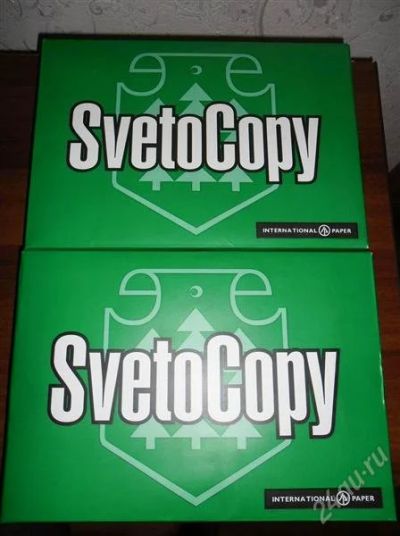 Лот: 1402853. Фото: 1. 2 пачки бумаги SvetoCopy A4 (цена... Бумага