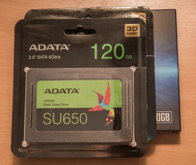 Лот: 15139653. Фото: 1. SSD 120 Гб ADATA SU650. SSD-накопители