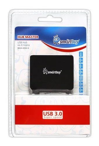 Лот: 14903069. Фото: 1. Хаб USB SmartBuy (SBHA-6000) USB... USB хабы