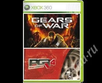 Лот: 290886. Фото: 1. Xbox360 DVD Gears of war + PGR4. Игры для консолей