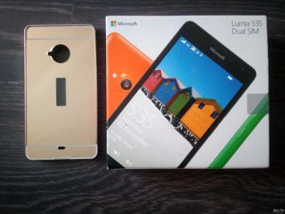 Лот: 13800193. Фото: 1. Коробка от Lumia 535 + бампер. Коробки, инструкции