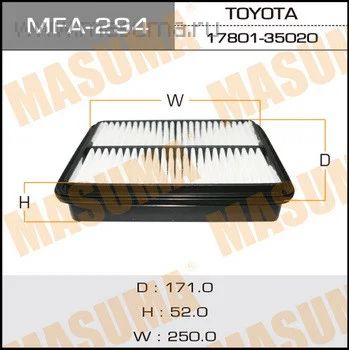 Лот: 7016184. Фото: 1. Фильтр воздушный A-171 Masuma... Расходные материалы