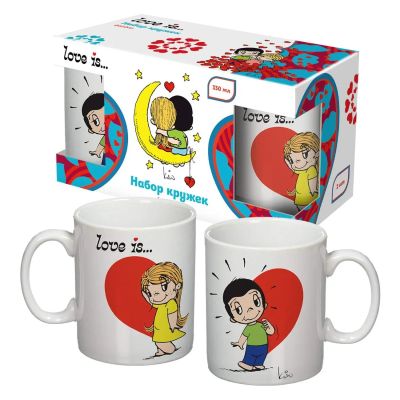 Лот: 24532150. Фото: 1. Набор кружек ND Play Love is... Кружки, стаканы, бокалы