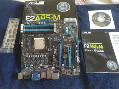 Лот: 11052857. Фото: 1. ASUS F2A85-M (Мат.плата) + AMD... Материнские платы