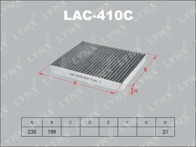 Лот: 13357217. Фото: 1. Lynx LAC-410C Салонный фильтр. Расходные материалы