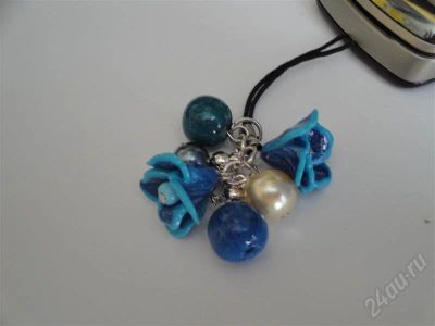 Лот: 507548. Фото: 1. Авторская работа,брелок"Голубой... Другое (ювелирные изделия, бижутерия, часы)