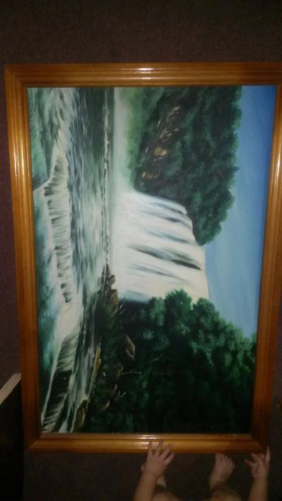 Лот: 6476054. Фото: 1. Картина большая маслом(повторно... Холсты чистые