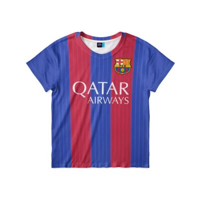 Лот: 11113143. Фото: 1. Детская футболка 3D "Месси - Messi... Футболки