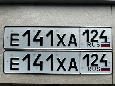 Лот: 20372559. Фото: 1. гос номер Е 141 ХА124. Госномера